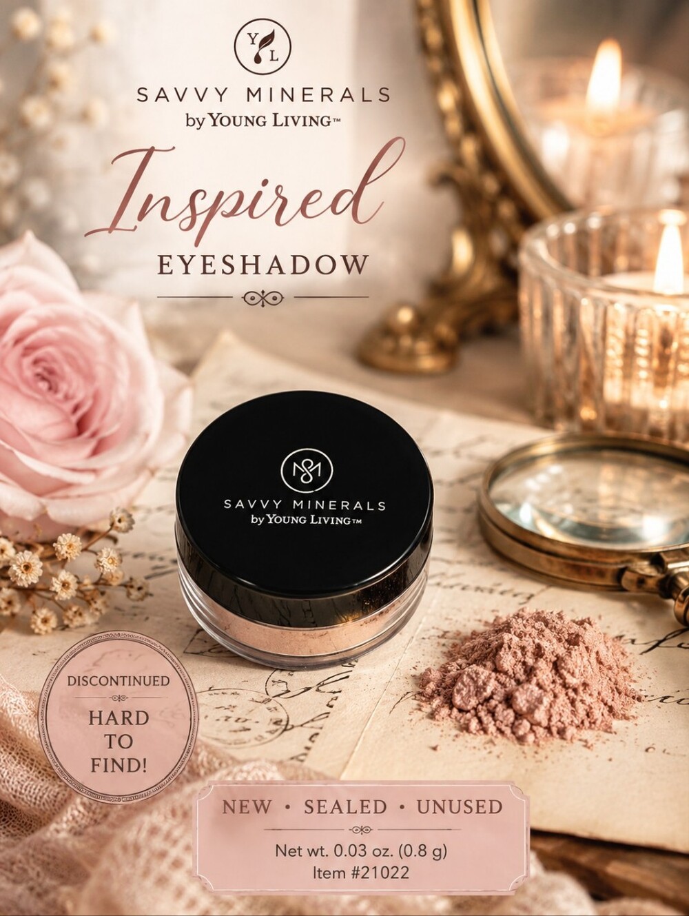 🕯Savvy Minerals Young Living Inspired Eyeshadow NEW Sealed Discontinued